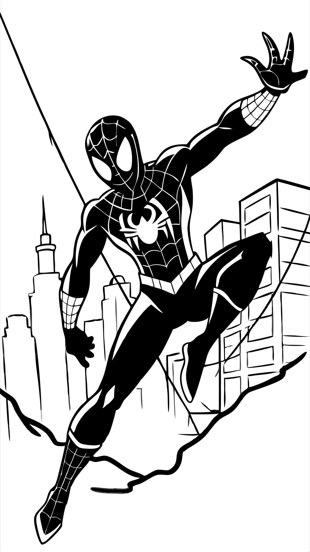 Página de color de Miles Morales